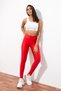 Women's Red Waist-Fitting Shiny Disco Tights - 3