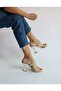 White Skin Stone Slippers - 3
