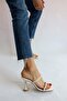 White Skin Stone Slippers - 5