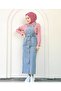 Women's Jeans Blue Hijab Skirt Salopet