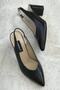 Women's Black Patent Leather Genuine Leather Heeled Shoes Size 35-41 - 4