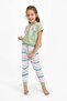 Rolypoly Choose Color Aqua Green Girls' Short-Sleeve Pajama Set - 2