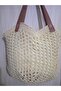 Women's Yellow Handmade Paper String Shoulder Bag - 2