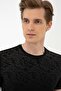 Black Slim Fit Crew Neck T-Shirt - 2