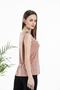 Women's Lace Collar V-Neck Polka Dot Blouse - 4