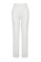 Ecru Embroidery Straight Cut Woven Trousers TWOSS24PL00090 - 7