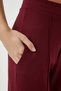 Women's Burgundy High Waist Stretchy Sweatpants BF00030 - 4
