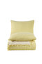 Yellow Double 240x250cm Bedspread/2 Pieces 50x70cm Pillow 4 Layers Multi Muslin 100% Cotton - 7