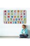 Educational Colorful Turkish Alphabet and Number Training Sticker, Children's Room, Kindergarten Wall Sticker-3892
