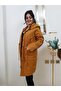 Tan Ethnic Pattern Embroidered Trench Coat - 3