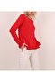 Women's Red Side Zippered Knitwear Sweater - 2