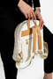 Vanessa Printed Cream Camel Women's Backpack 25x30 Size - 2