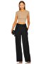 Women Beige Cycling Neck Jarse Crop Top