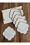 6 Pieces of Embroidered Coffee Cocktail Presentation Napkin suitable for Etamine Processing - 4