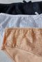 Women's Lace Detailed Slip 3-Piece Panties Set - Kts2076 (Wide Mold) - 6