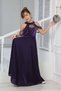 Girl's Monorail Satin Fabric Evening Dress Graduation Gown - 2
