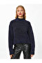Glitter Knitwear Sweater Relax Fit Stand Collar - 3
