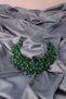 Green Nida Flower Enamel Bridal Crown Hair And Turban Accessory - 6