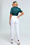 Roxana Women's High Waist White Comfort Lycra Boyfrend Mom Jeans - 4