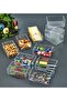 12 Pieces Crystal Drawer Organizer Makeup Jewelry Organizer Presentation Bowl 300ml - 2