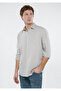 Gray Linen Shirt Slim Fit / Narrow Cut 021190-70075 - 2