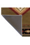 Brown Themed Wicker Design Geometric Patterned Vintage Decorative Carpet 3407 - 5