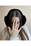 Black Color Cold Protective Soft Plush Winter Earmuff - 7