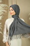 Set of 7 Cotton Viscose Pashmina Shawl 180x70 Cm Tasseled High Quality 150 gr - 8
