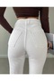 Lora Women's White Mom Jean Pants Momjean - 2