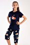 Cotton Girl's Short Sleeve Capri Pajama Set
,212037