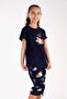 Cotton Girl's Short Sleeve Capri Pajama Set
,212037 - 2