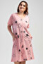 Plus Size Short Sleeve Zipped Pocket Home Dress
,110012 - 2