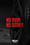 No Risk, No Story Lettering JDM Car-Motorcycle Glass Sticker 19x9,7cm
