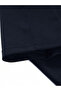polo collar half zipper dark blue bottom with top shorts set - 3