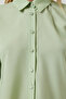 Women's Light Green Soft Textured Basic Shirt DD01297 - 4