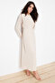 Stone Waist Tie-Detail Elasticated Cuff Aerobin Woven Dress TCTSS22EB00104