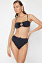 High Waist High Leg Regular Bikini Bottom with Black Belt Accessories TBESS24BA00029 - 2