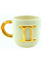 24 Carat Gold Detailed Gemini Zodiac Embossed, Handmade Cup Gift Cup Gift Mug