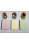 Set of 3 Colored Paged Notebooks 80 Sheets A5 (MEDIUM SIZE) - Unlined - 3