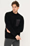 Pocket Detailed Crew Neck Sweater - Metro - 5