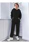 Women's Oversize Sweatshirt Tracksuit Bottom Top Set