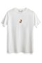 Animal Giraffe Picture Design Digital Printed Children's White T-Shirt