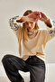 Women's Ecru Black Patterned Knitwear Sweater 20234922 - 2