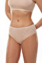 Women's Skin 6 Pack 100% Cotton Intermediate Waist Jacquard Slip Panties 350