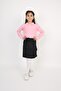 Girl's Polo Collar T-Shirt Linen Skirt Suit 23 April 29 October Performance Clothes - 2