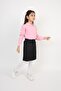 Girl's Polo Collar T-Shirt Linen Skirt Suit 23 April 29 October Performance Clothes - 6