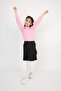 Girl's Polo Collar T-Shirt Linen Skirt Suit 23 April 29 October Performance Clothes - 4