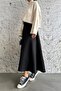 Black Scuba Puff Skirt - 6