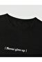 NEVER GİVE UP Printed Cotton T-shirt - 2
