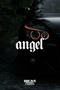 Angel Angel Lettering JDM Car-Motorcycle Glass Sticker 11.9x6cm